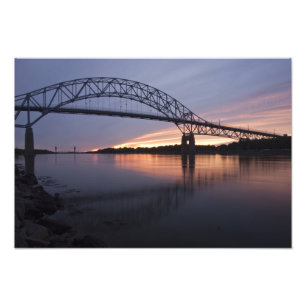 Sagamor Bridge over Cape Cod canal, Photo Print