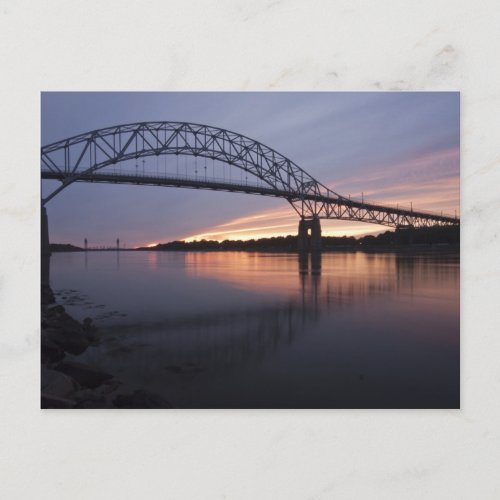 Sagamor Bridge over Cape Cod canal Postcard