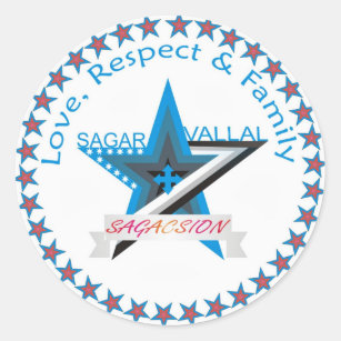 Sagar Vallal Respect logo Classic Round Sticker