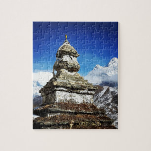Sagarmatha, Ama Dablam Stupa, Everest trek /Nepal Jigsaw Puzzle