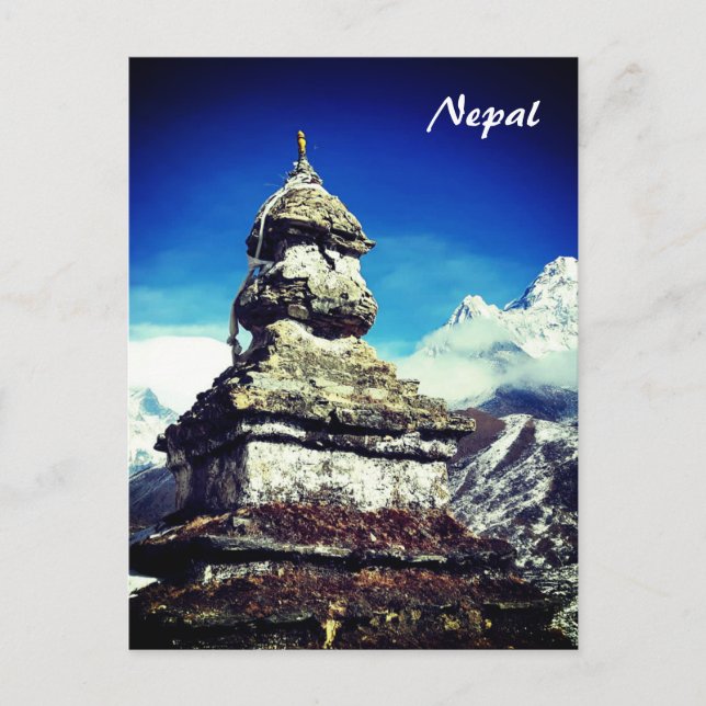 Sagarmatha, Ama Dablam Stupa, Everest trek / Nepal Postcard (Front)