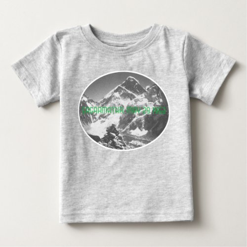 Sagarmatha Everest First Ascent Souvenir Baby T_Shirt