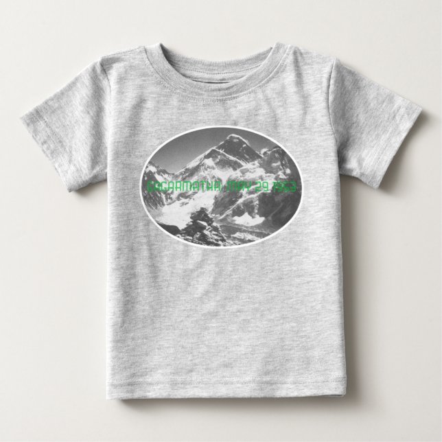 Sagarmatha, (Everest) First Ascent Souvenir Baby T-Shirt (Front)