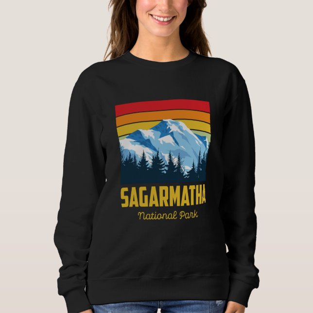 Sagarmatha National Park Souvenir Everest Tibet Ne Sweatshirt (Front)