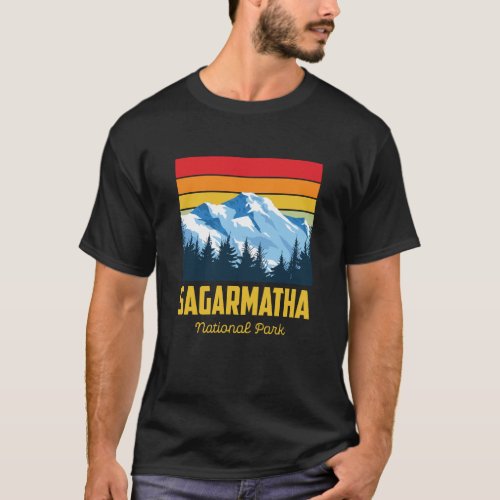 Sagarmatha National Park Souvenir Everest Tibet Ne T_Shirt