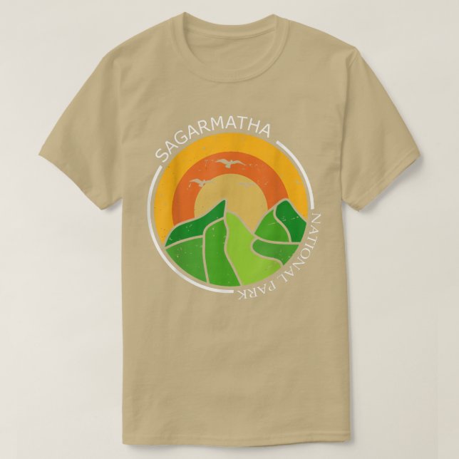 Sagarmatha National Park Tibet Everest Snow Nepal  T-Shirt (Design Front)