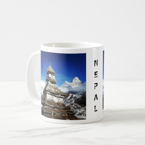 Sagarmatha _ Nepal views on Everest Ama Dablam Coffee Mug
