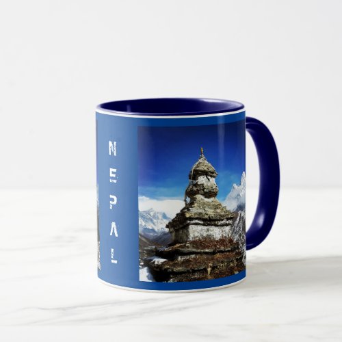 Sagarmatha _ Nepal views on Everest Ama Dablam Mug