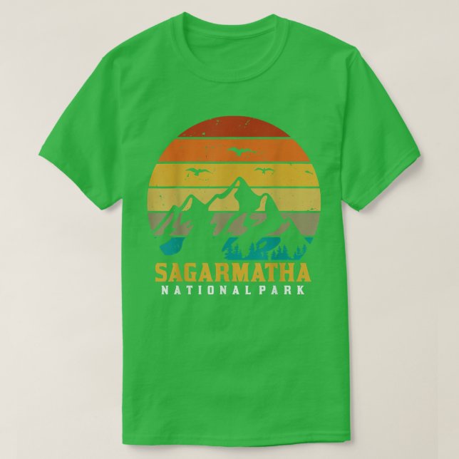 Sagarmatha Tibet National Park Everest Snow Nepal  T-Shirt (Design Front)