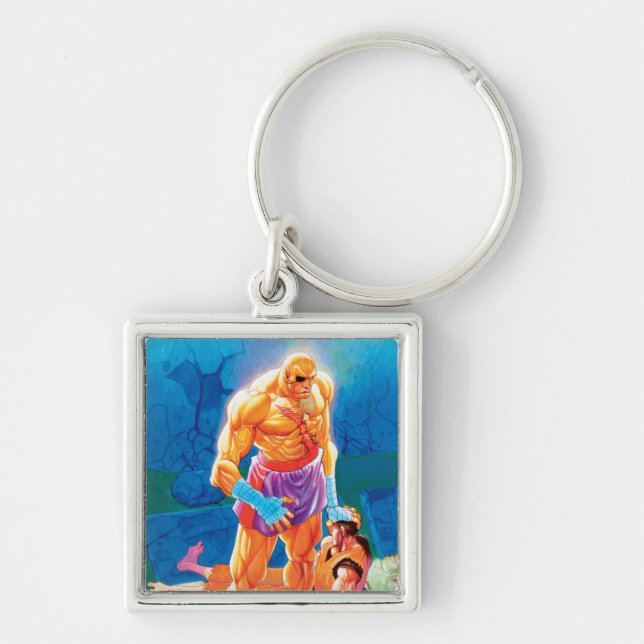 Sagat Beat Dan Keychain (Front)