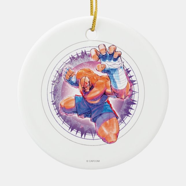 Sagat Ceramic Ornament (Front)
