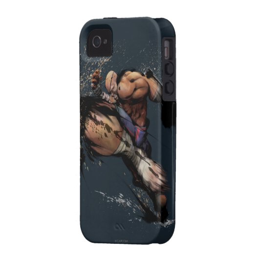Sagat Knee Case-Mate iPhone Case (Back Left)