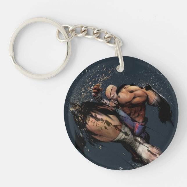 Sagat Knee Keychain (Front)