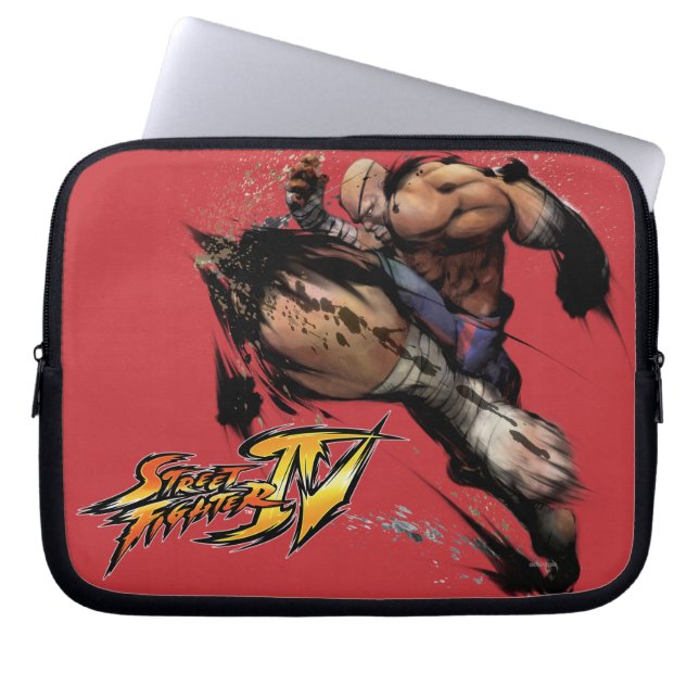Sagat Knee Laptop Sleeve (Front)