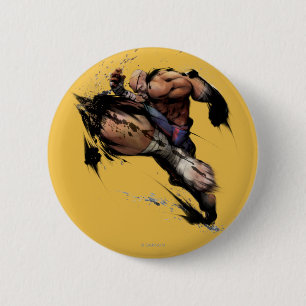 Sagat Knee Pinback Button