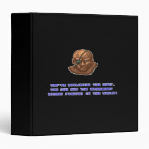 Sagat KO'ed 3 Ring Binder