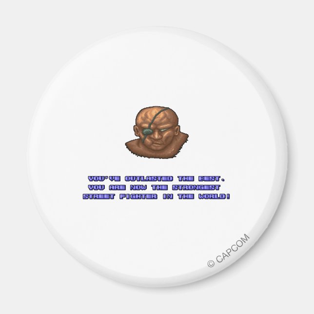 Sagat KO'ed Magnet (Front)