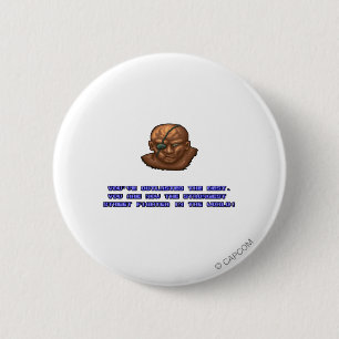 Sagat KO'ed Pinback Button