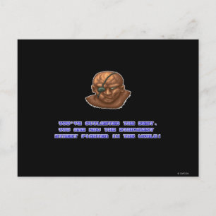 Sagat KO'ed Postcard