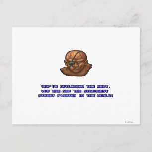 Sagat KO'ed Postcard