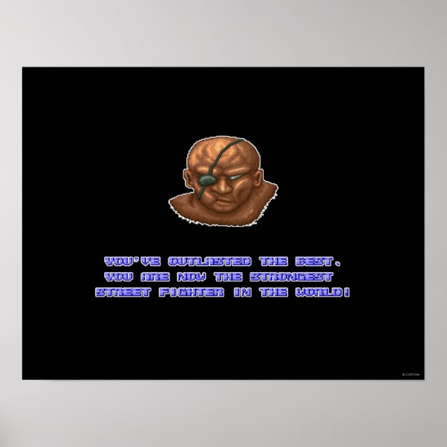 Sagat KO'ed Poster (Front)