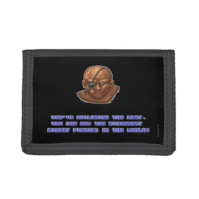 Sagat KO'ed Tri-fold Wallet (Front)