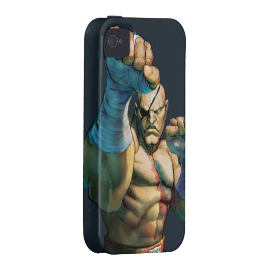 Sagat Ready to Block Case-Mate iPhone Case (Back/Right)