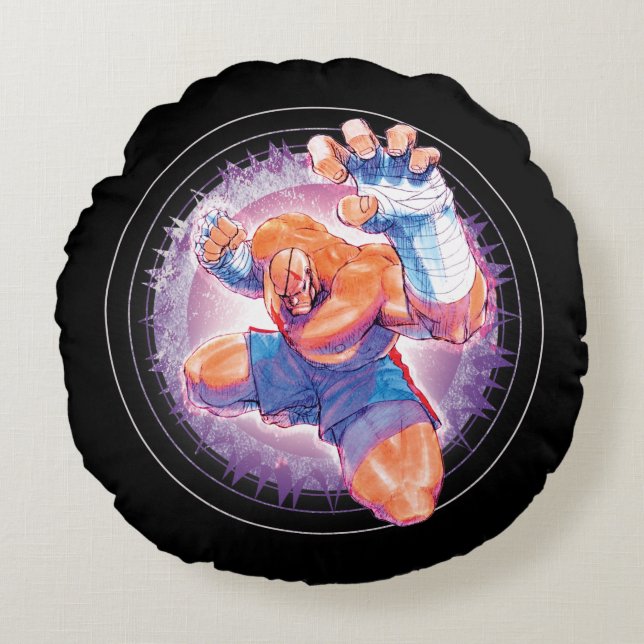 Sagat Round Pillow (Front)