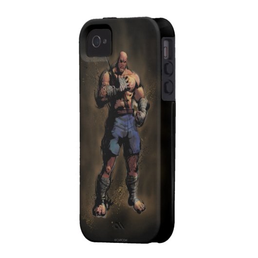Sagat Standing Case-Mate iPhone Case (Back Left)