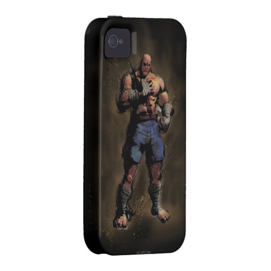 Sagat Standing Case-Mate iPhone Case (Back/Right)