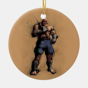 Sagat Standing Ceramic Ornament