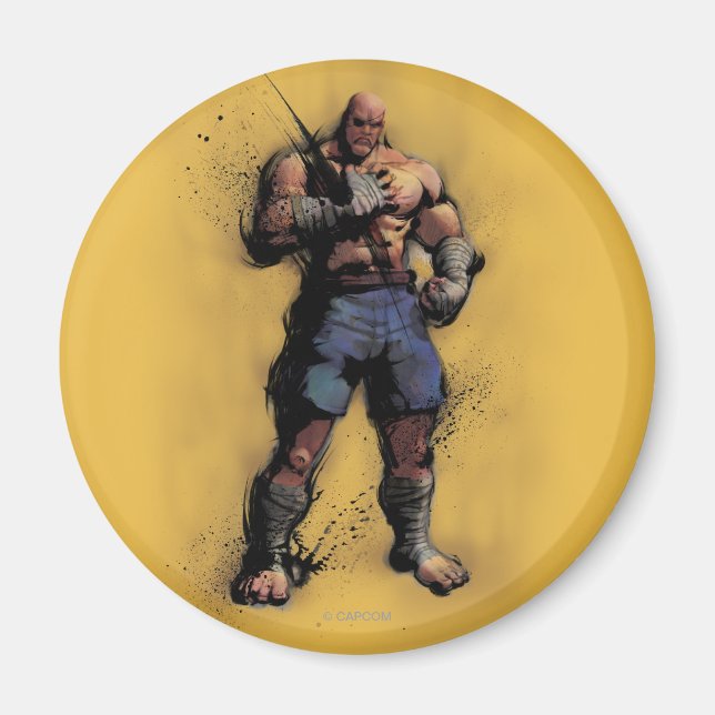 Sagat Standing Magnet (Front)