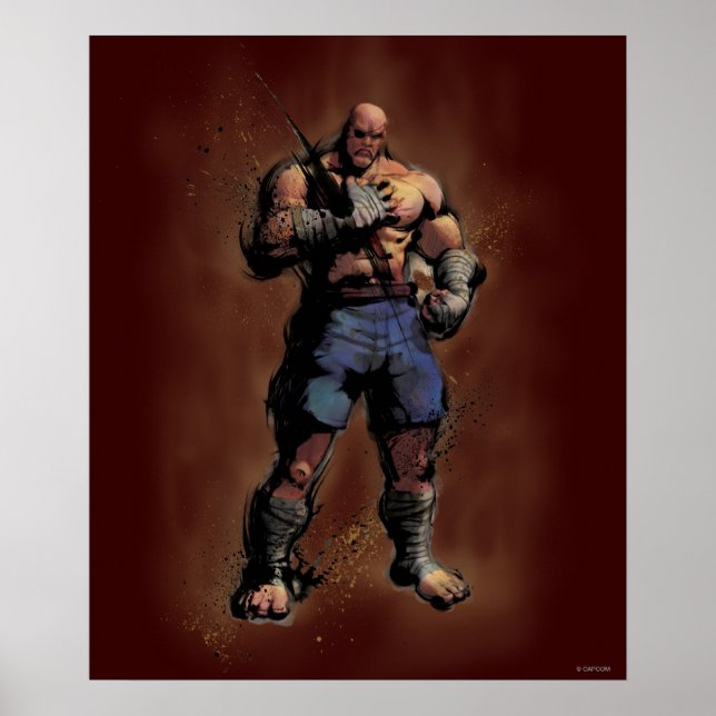Sagat Standing Poster (Front)
