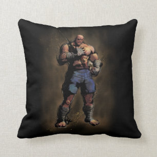 Sagat Standing Throw Pillow
