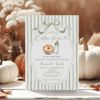 Sage A Little Cutie Pie Gingham Fall Baby Shower