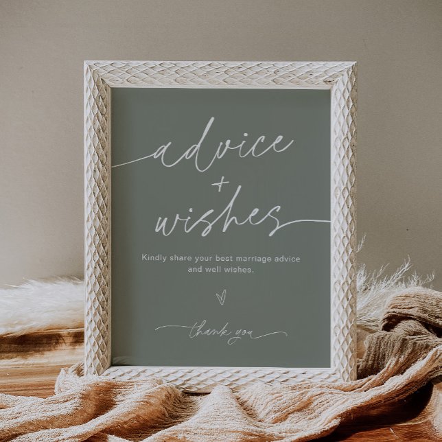 SAGE Advice And Wishes Wedding Sign (Creator Uploaded)