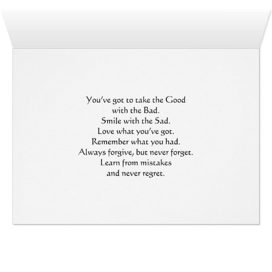 Sage Advice from a group of women card (Inside Horizontal (Bottom))