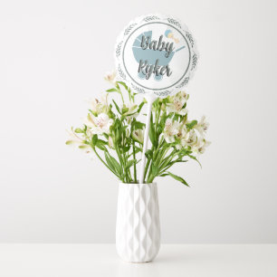 Sage and Gray baby shower balloon - Medium