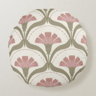 Sage and Rose Round Pillow