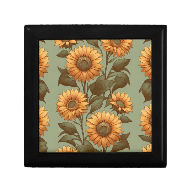 Sage and Sunflowers II Gift Box (Front)