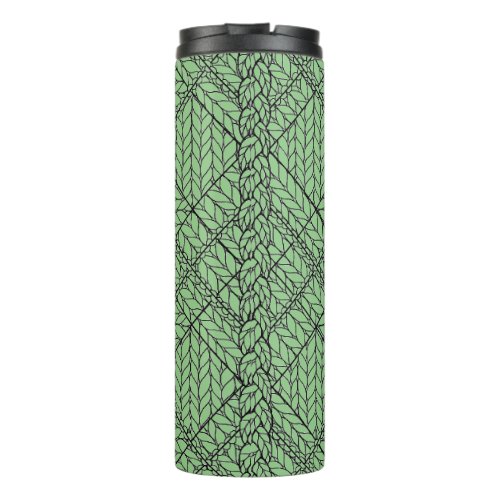 SAGE ARGYLE KNIT Thermal Tumbler