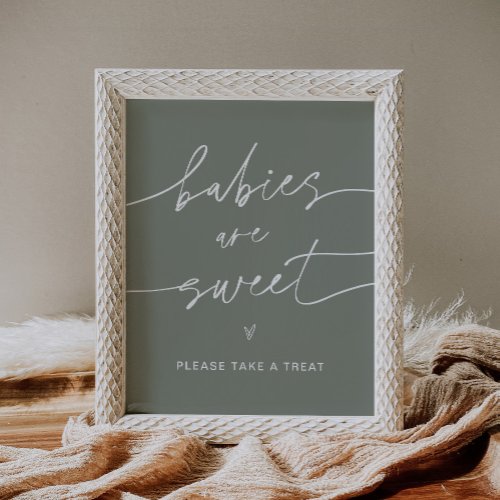 SAGE Babies Are Sweet Baby Shower Sign