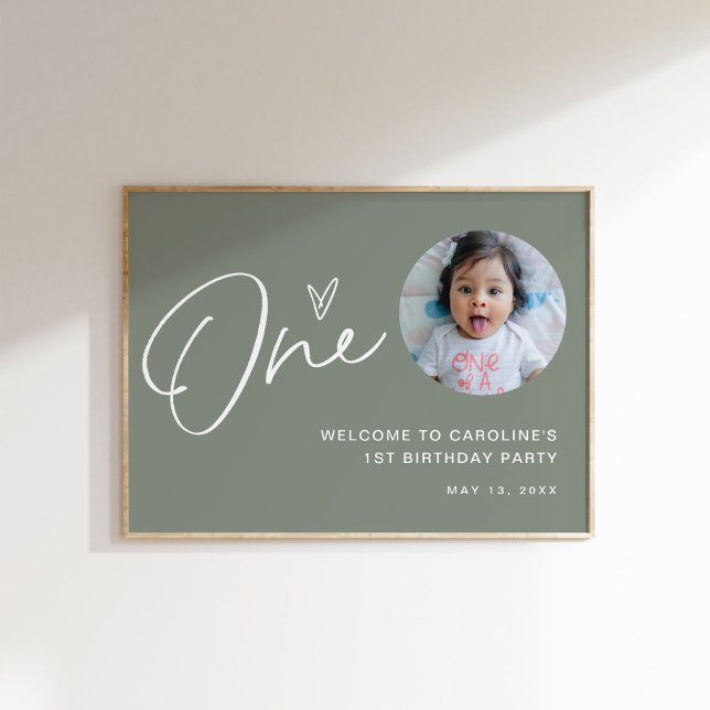 SAGE Baby 1st Birthday Party Welcome  Poster (Creator Uploaded)