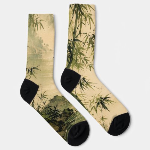 Sage bamboo mist socks