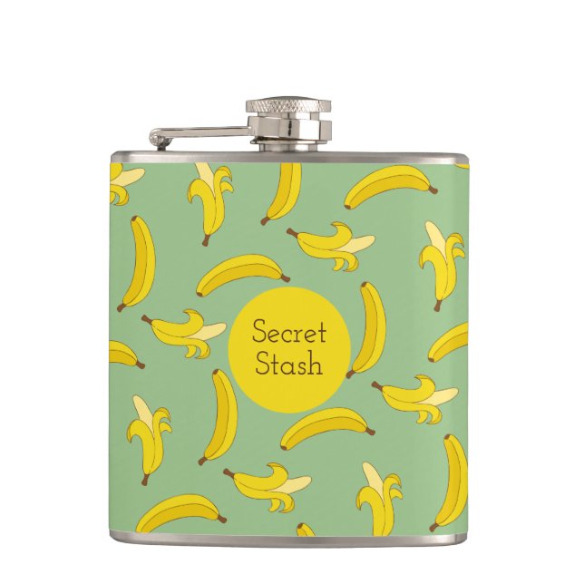 Sage Bananas Flask (Front)