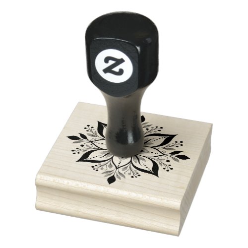 Sage Bloom Rubber Stamp
