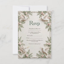 Sage Blush Hummingbird Garden Response Card