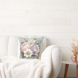 SAGE BOUQUET FLORAL PILLOW