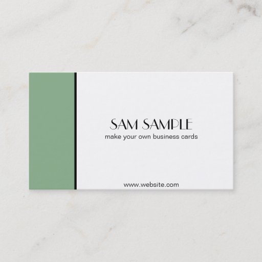 Customizable Sage Business Card