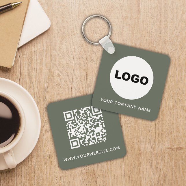 Sage Business Company Promotional Logo QR Code Keychain (Sage Business Company Promotional Logo QR Code Keychain)